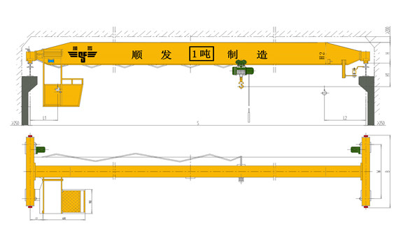1噸單梁橋式起重機主要技術(shù)參數(shù)