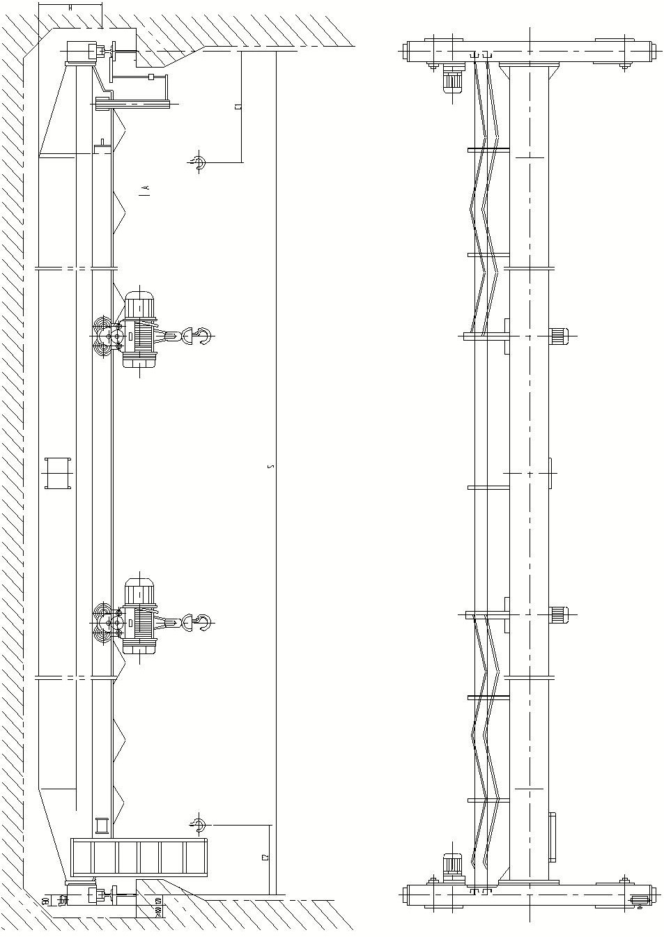 LDE型電動單梁起重機(jī)（雙葫蘆）